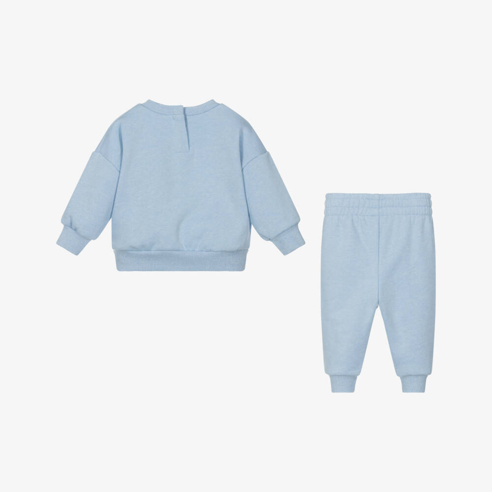 Nike-بدلة رياضية مزيج قطن لون أزرق للمواليد | Childrensalon