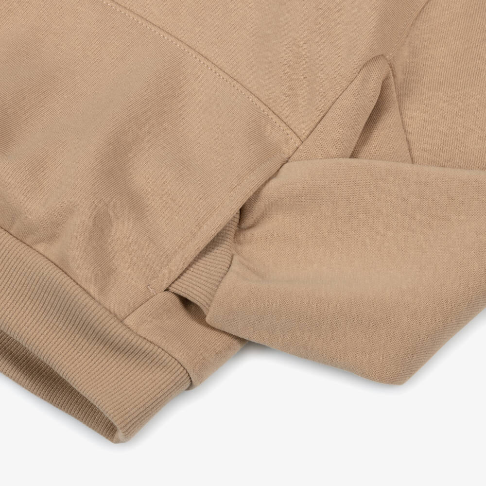 Nike-Спортивный костюм бежевый с капюшоном и логотипом | Childrensalon