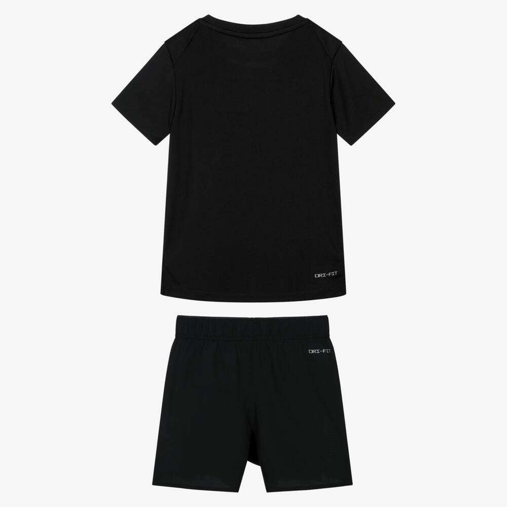 Nike-Комплект с шортами Dri-FIT черный с отражающими логотипами | Childrensalon