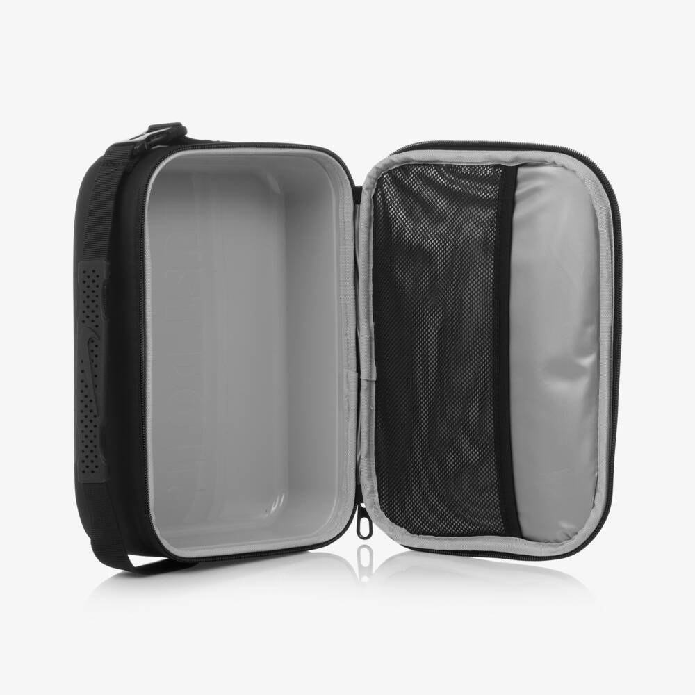 Nike-Black Swoosh Logo Lunch Bag (26cm) | Childrensalon