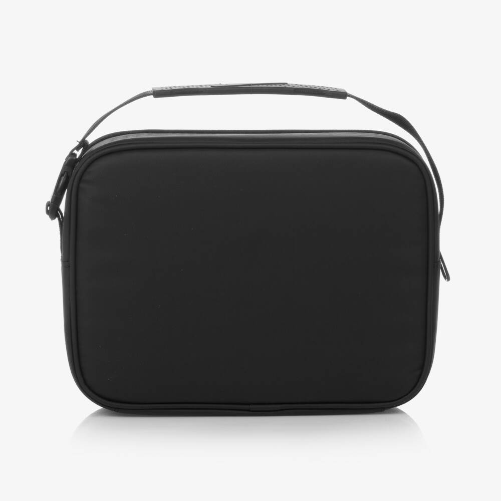 Nike-Black Swoosh Logo Lunch Bag (26cm) | Childrensalon
