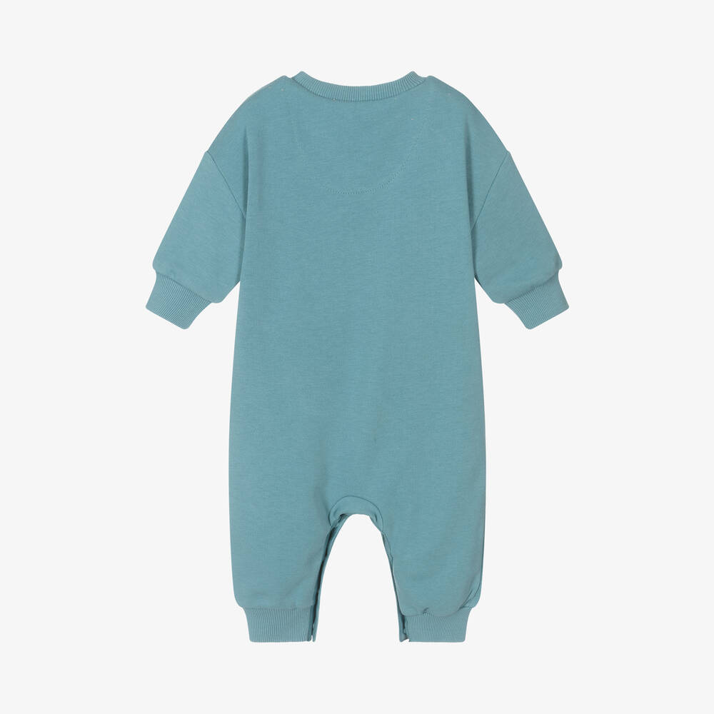 Nike-Blue Cotton Baby Romper | Childrensalon