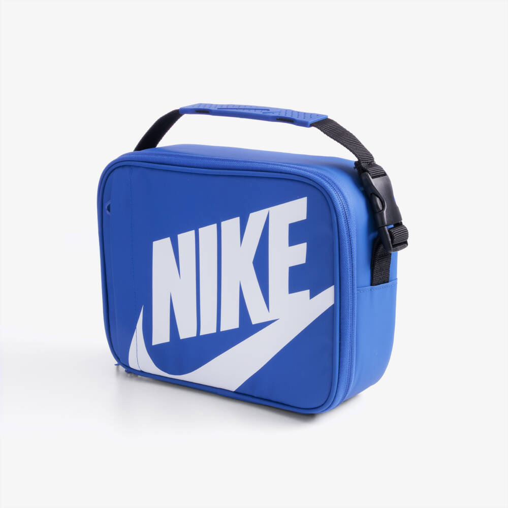 Nike-Blue Swoosh Logo Lunch Bag (27cm) | Childrensalon