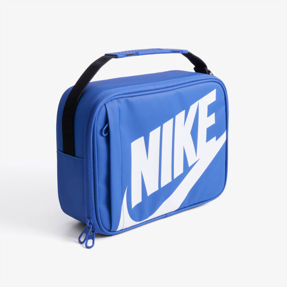 Nike-Blue Swoosh Logo Lunch Bag (27cm) | Childrensalon
