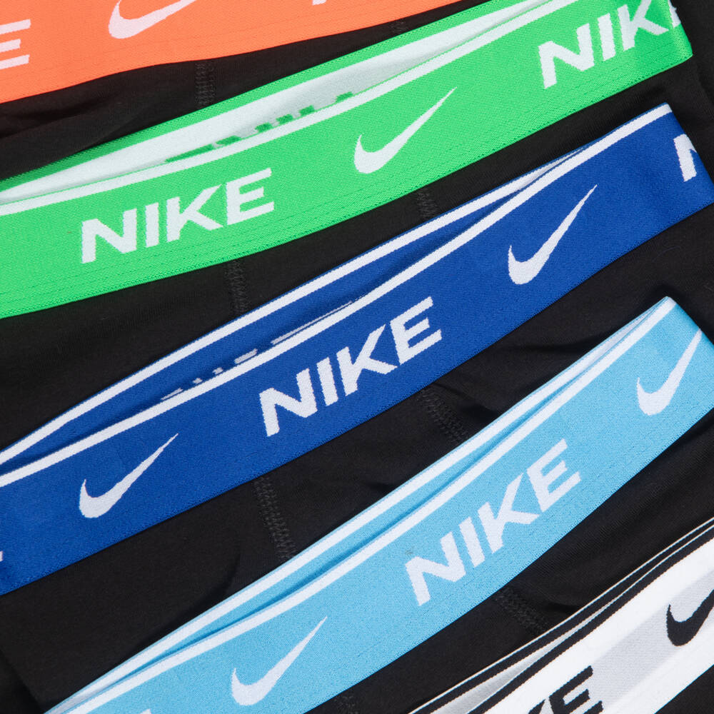 Nike-Boys Black Cotton Boxers (5 Pack) | Childrensalon