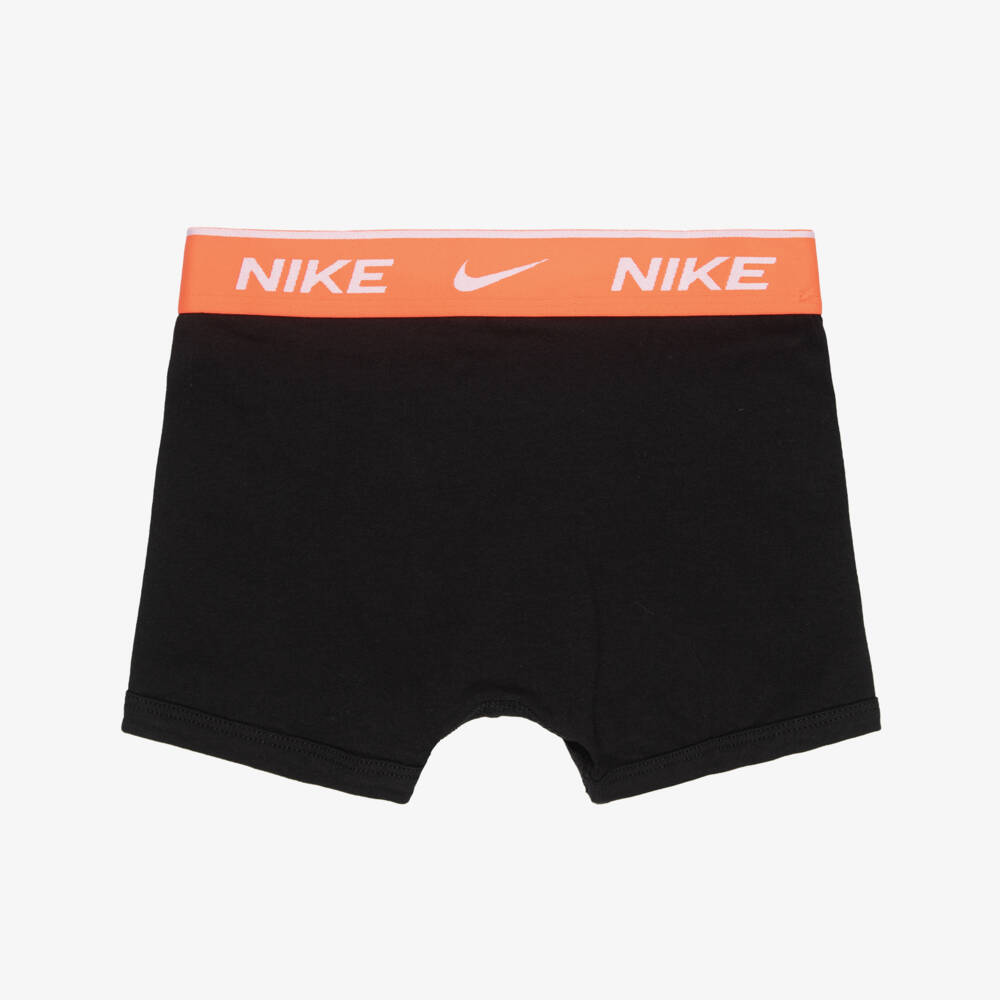 Nike-Boys Black Cotton Boxers (5 Pack) | Childrensalon