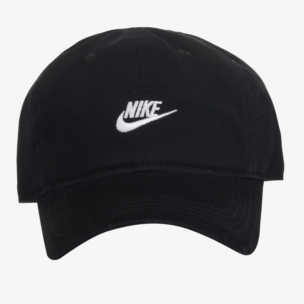 Nike-Boys Black Cotton Logo Cap | Childrensalon