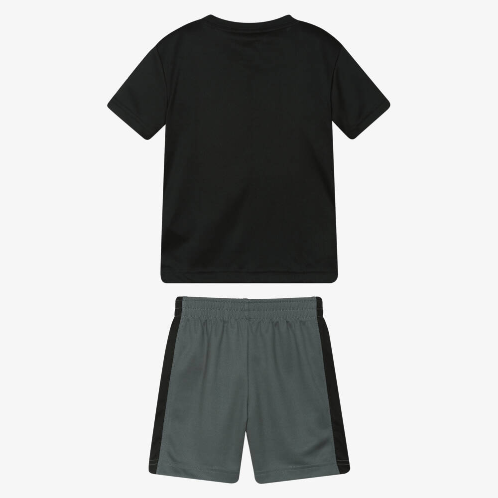 Nike-Boys Black & Grey Dri-FIT Shorts Set | Childrensalon