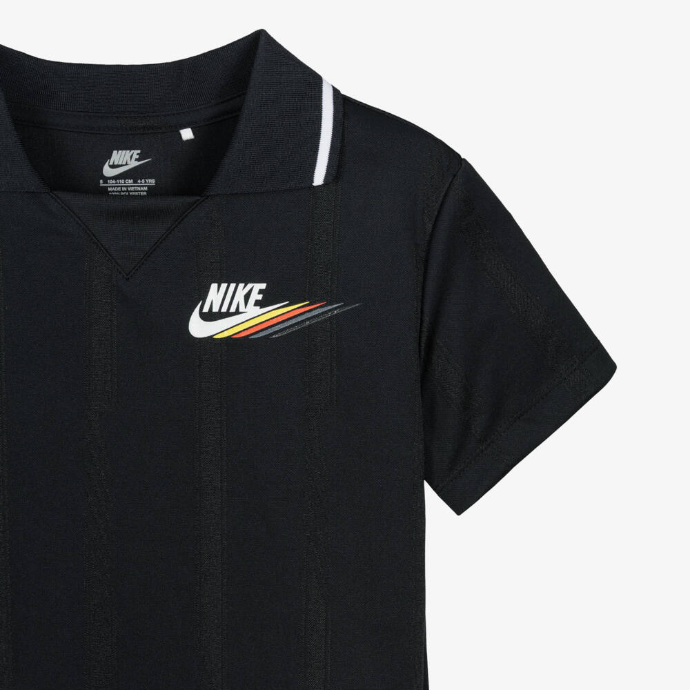 Nike-Boys Black Retro Sporty Shorts Set | Childrensalon