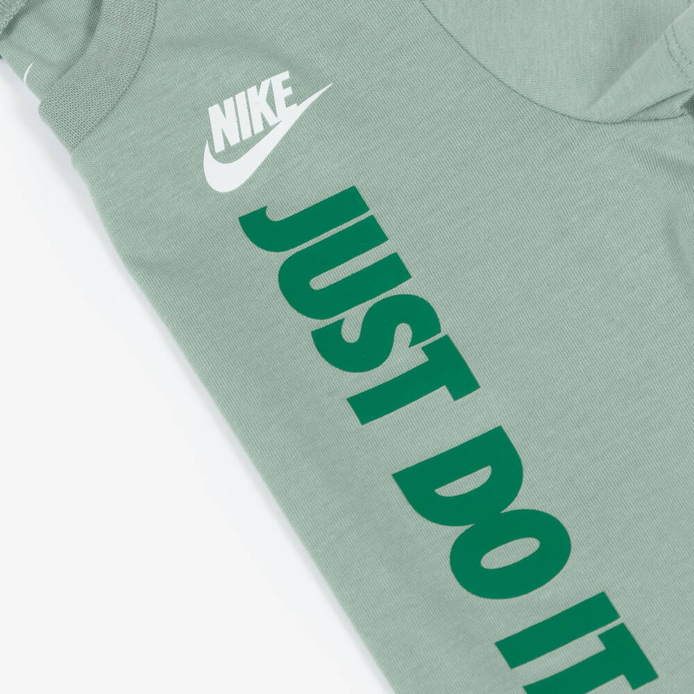 Nike-Boys Green Just Do it Shorts Set | Childrensalon