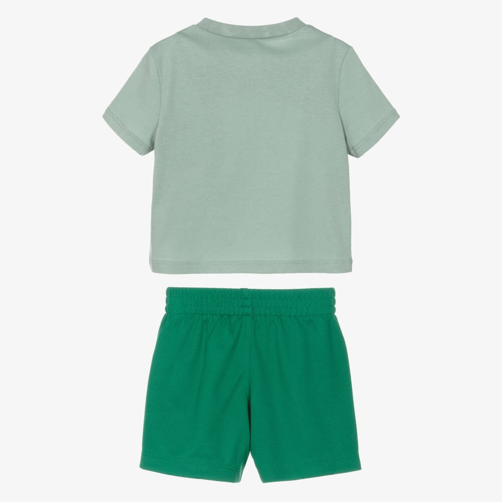 Nike-Boys Green Just Do it Shorts Set | Childrensalon