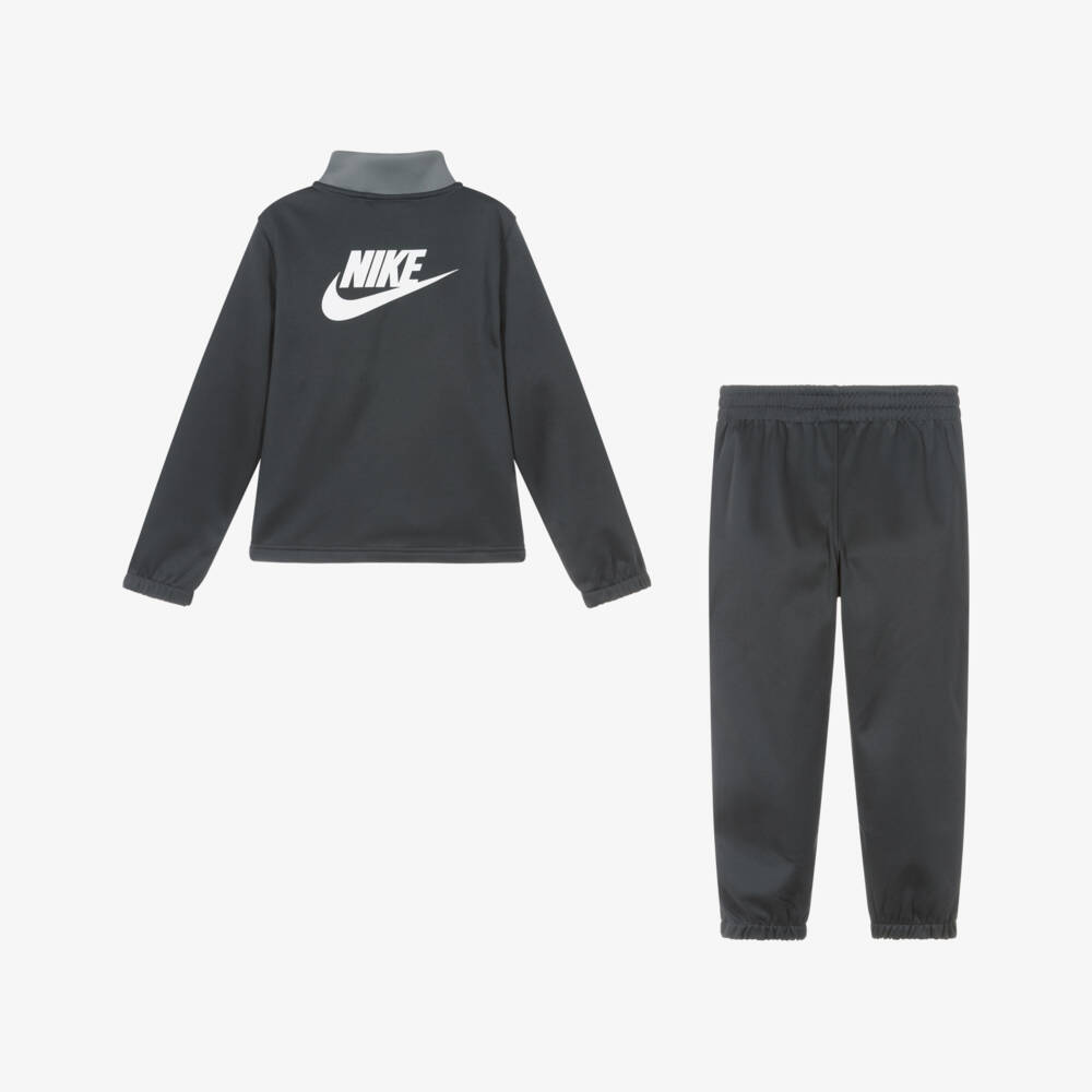 Nike-Boys Grey Tracksuit with Swoosh Logos | Childrensalon