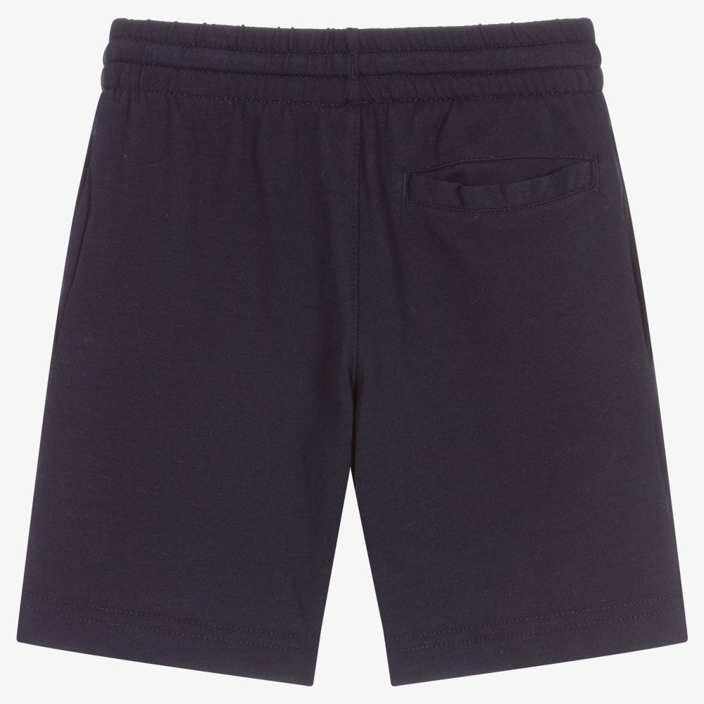 Nike-Boys Navy Blue Logo Shorts | Childrensalon