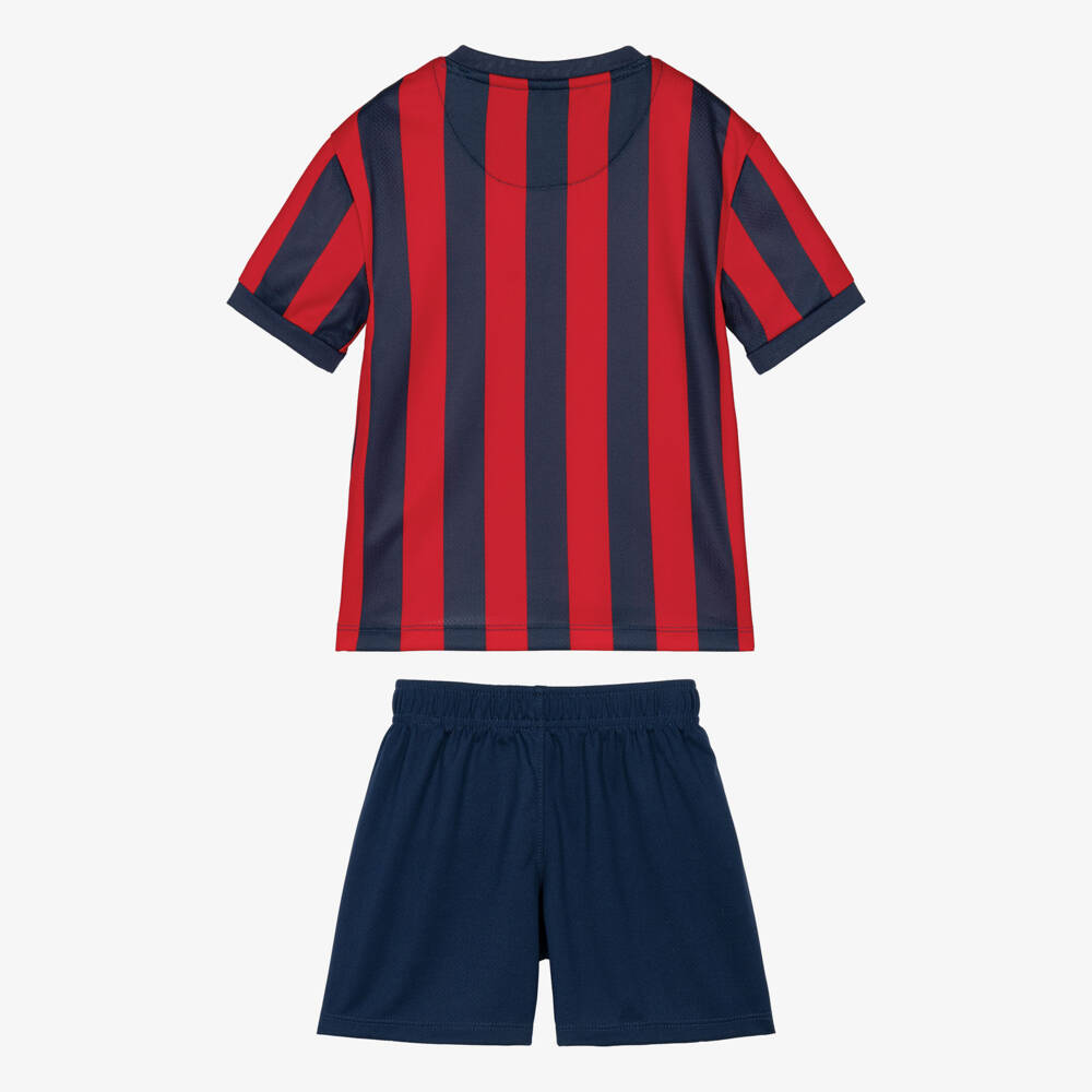 Nike-Boys Red & Blue Goal Mode Shorts Set | Childrensalon