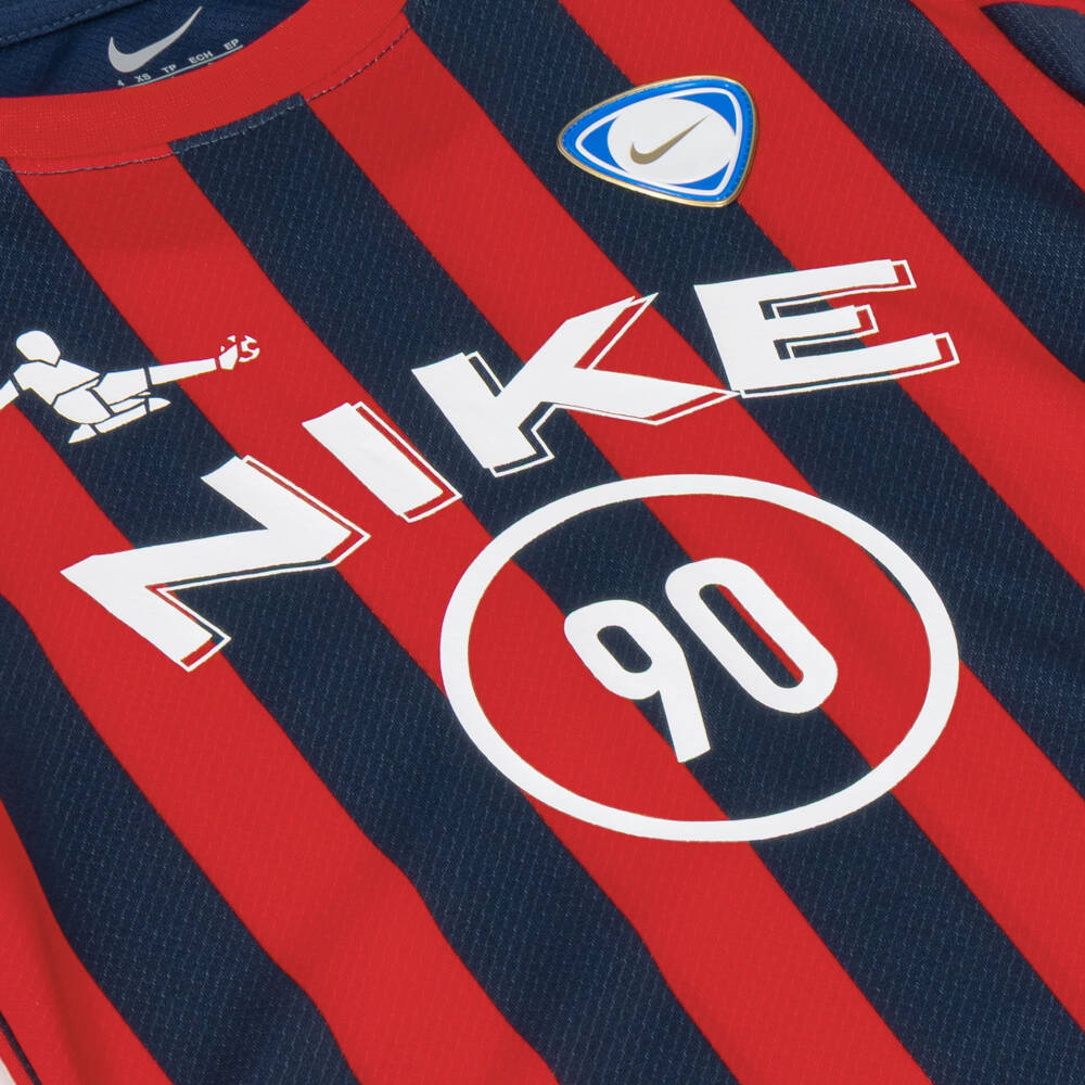 Nike-Boys Red & Blue Goal Mode Shorts Set | Childrensalon