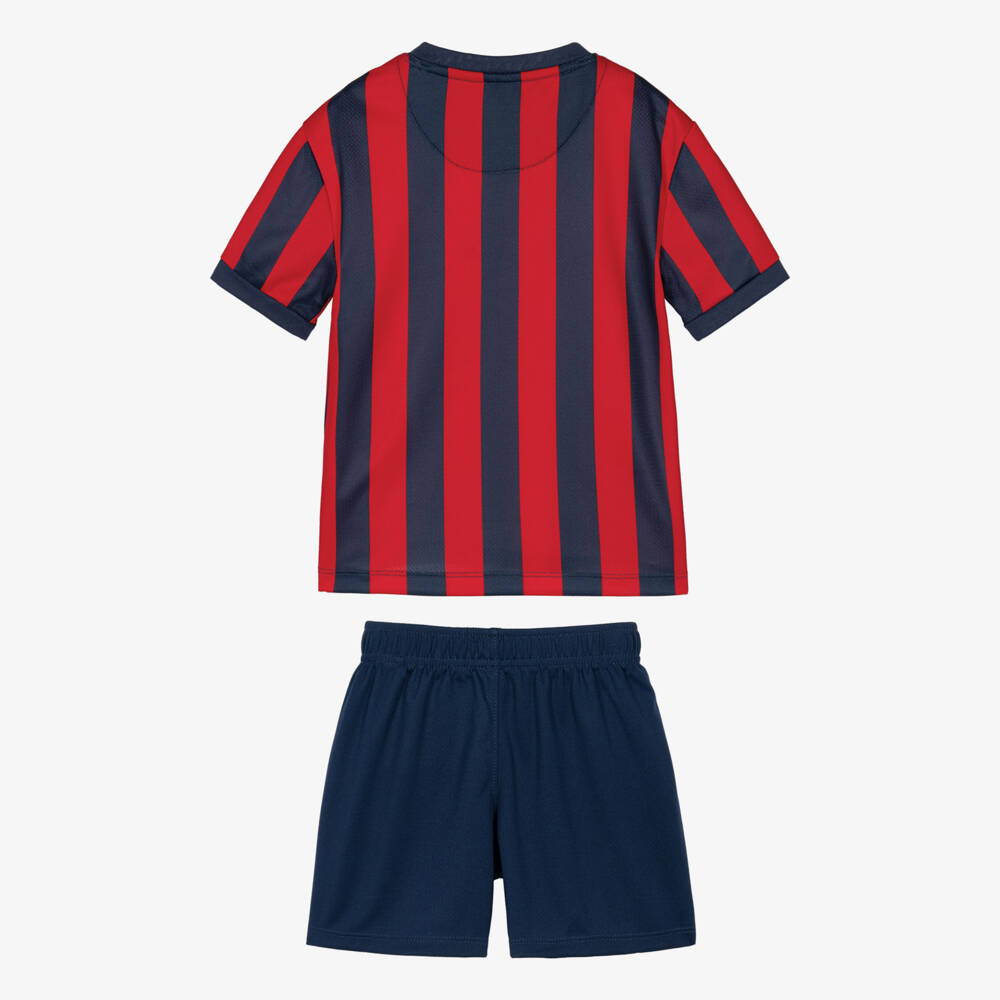 Nike-Boys Red & Blue Goal Mode Shorts Set | Childrensalon