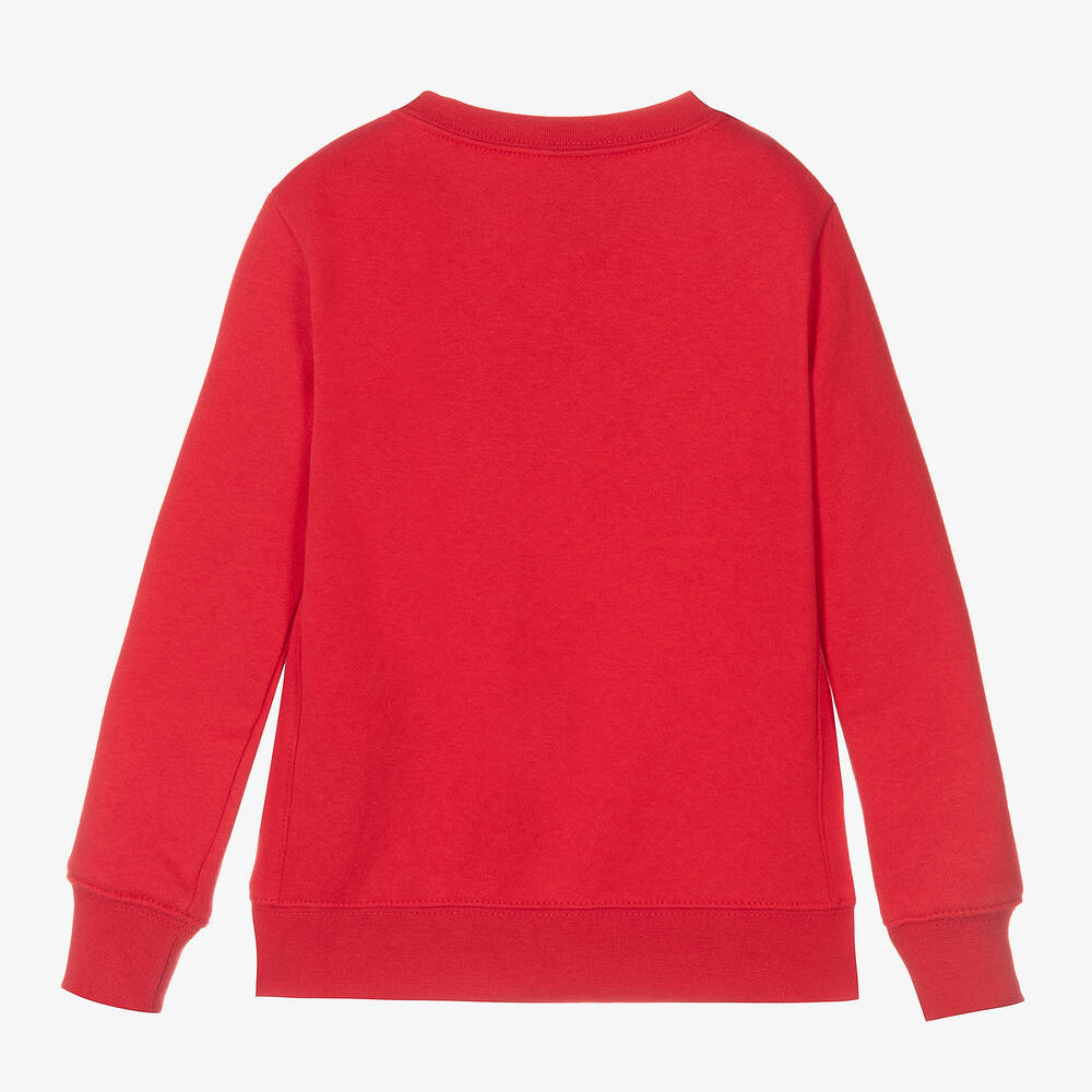 Nike-Boys Red Cotton Sweatshirt | Childrensalon