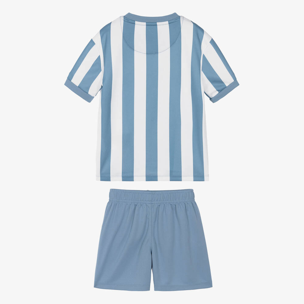Nike-Boys White & Blue Goal Mode Shorts Set | Childrensalon
