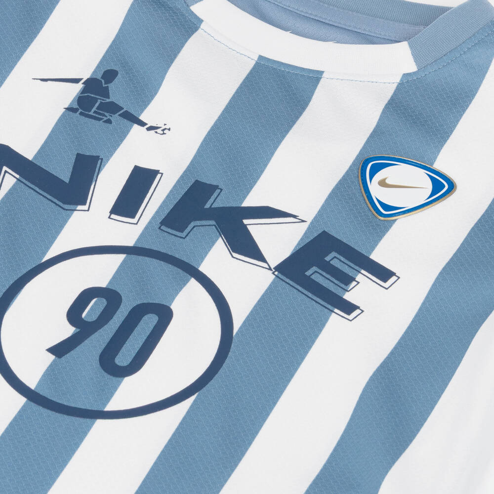 Nike-Boys White & Blue Goal Mode Shorts Set | Childrensalon