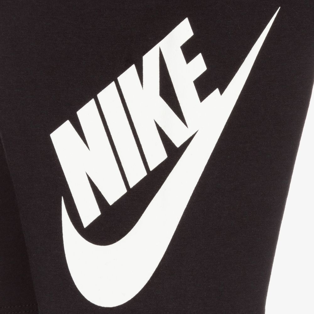 Nike-شورت لرياضة الدراجات قطن جيرسي لون أسود للبنات | Childrensalon