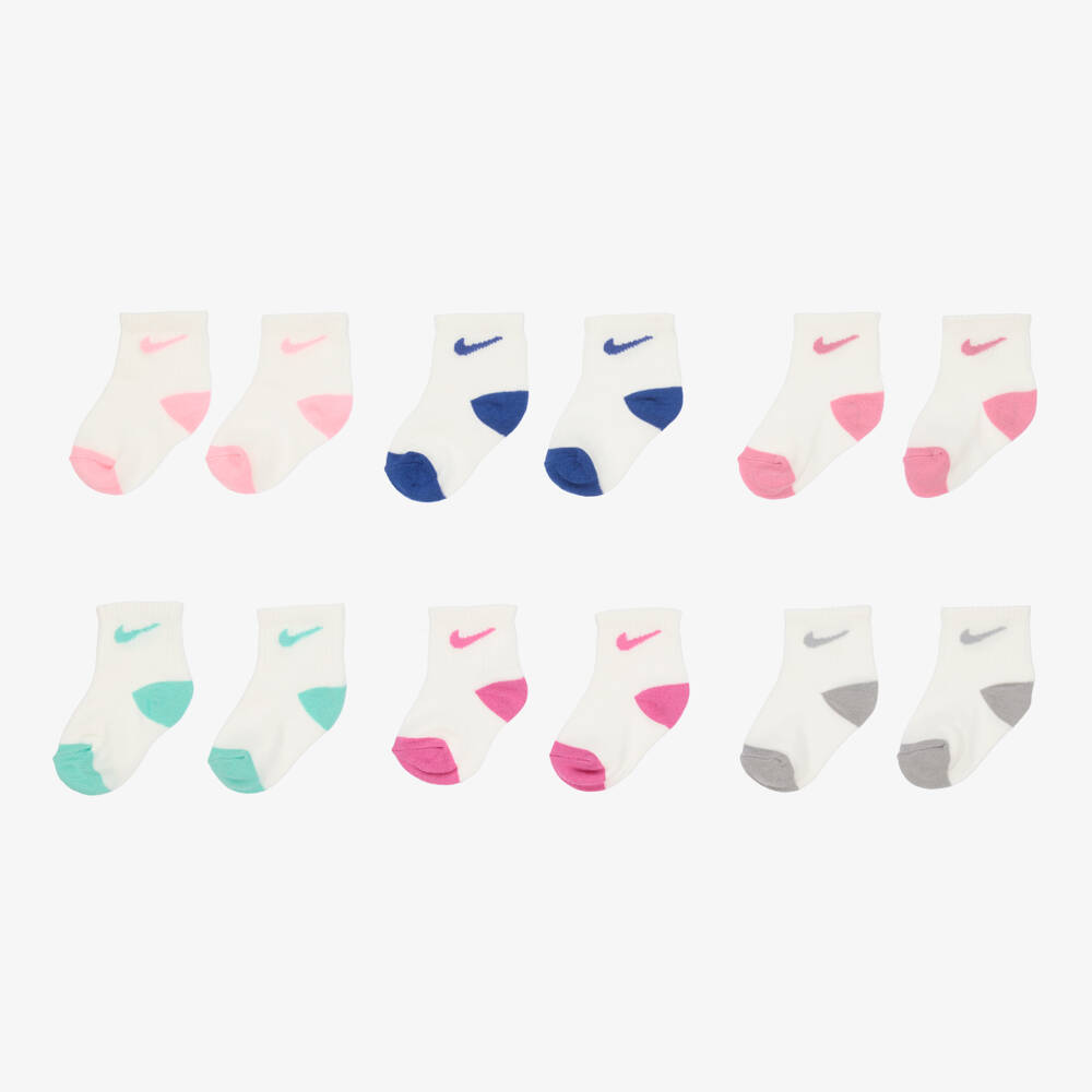 Nike-جوارب كاحل لون عاجي (عدد 6) | Childrensalon