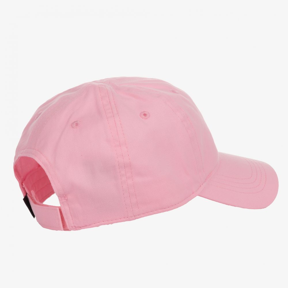 Nike-Girls Pink Cotton Logo Cap | Childrensalon