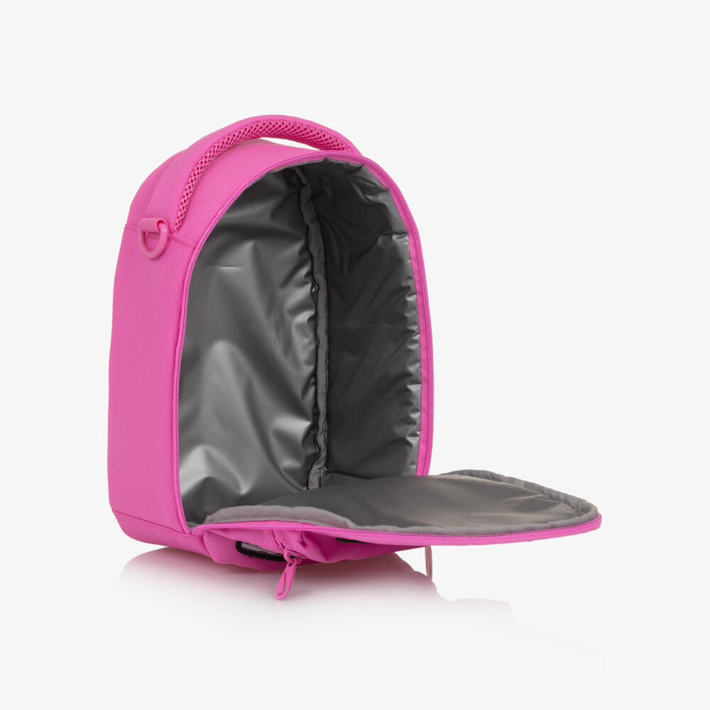 Nike-Girls Pink Logo Patch Lunch Bag (27cm) | Childrensalon