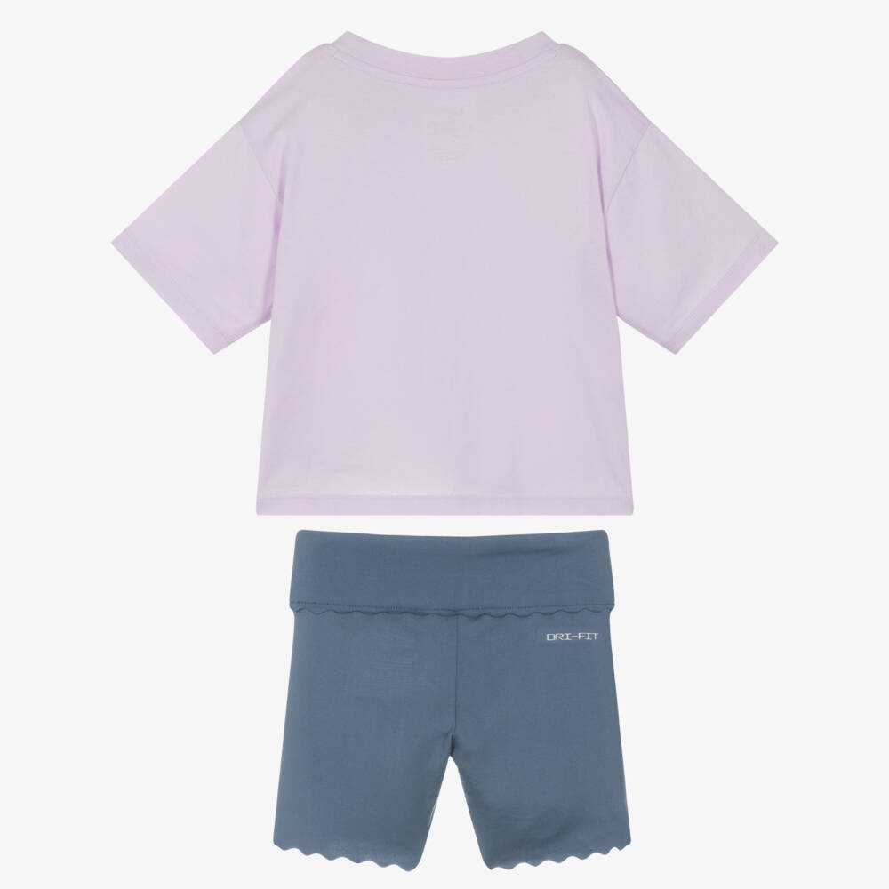 Off White Kids Girls Shorts In Purple