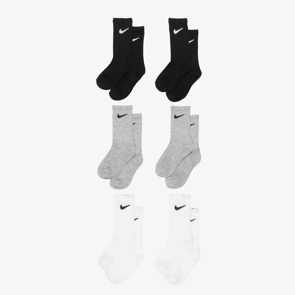 Nike-Серые и черные носки (6пар) | Childrensalon