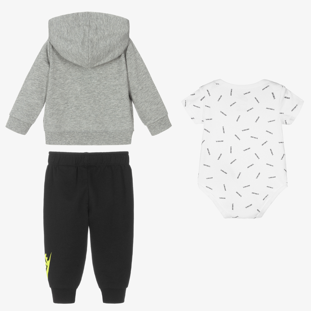 Nike-Grey & Black Tracksuit Set | Childrensalon