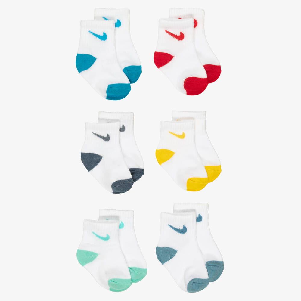 Nike-جوارب لون عاجي للأطفال (عدد 6) | Childrensalon