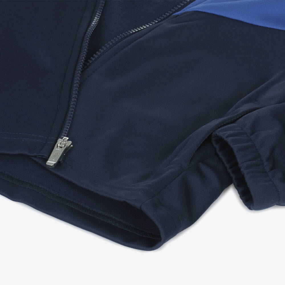Nike-Navy Blue Jersey Swoosh Logo Tracksuit | Childrensalon