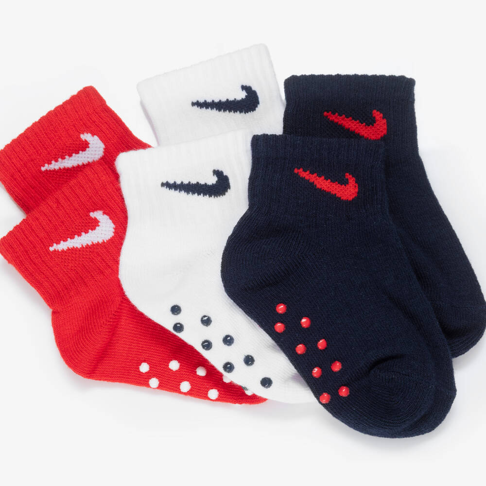 Nike-Хлопковые носки для малышей (3пары) | Childrensalon