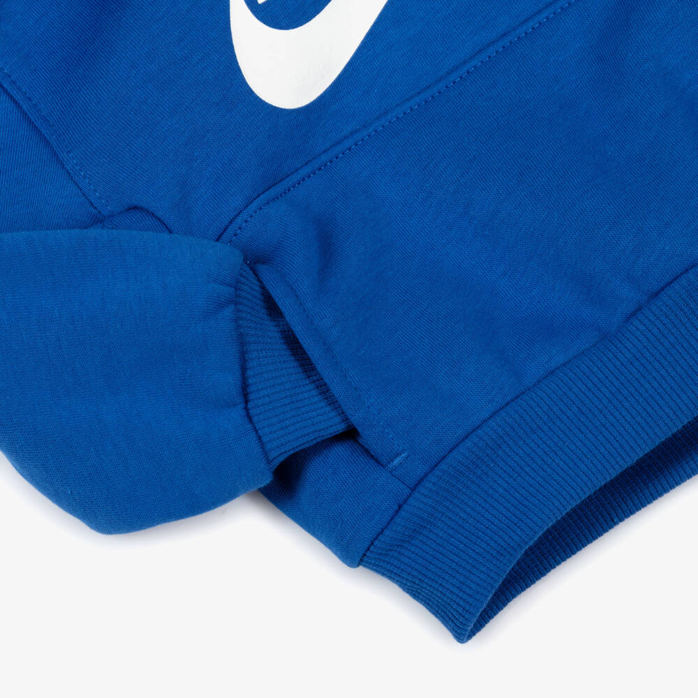 Nike-Royal Blue Cotton Tracksuit with Swoosh Logo | Childrensalon