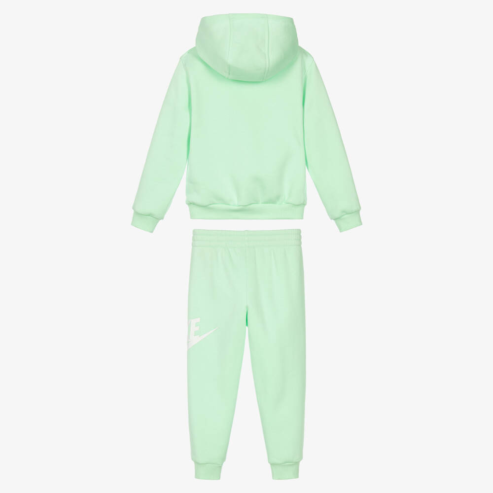 Nike-Swoosh Print Jersey Tracksuit in Arctic Green | Childrensalon