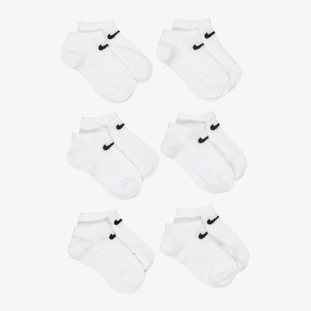 Nike-جوارب قطن لون أبيض (عدد 6) | Childrensalon