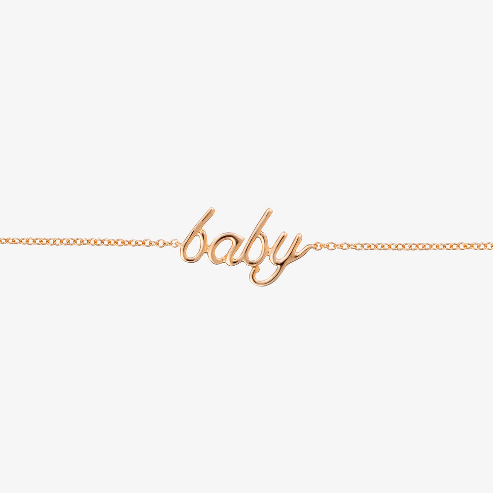 NOA Mini-18kt Rose Gold Baby Bracelet | Childrensalon