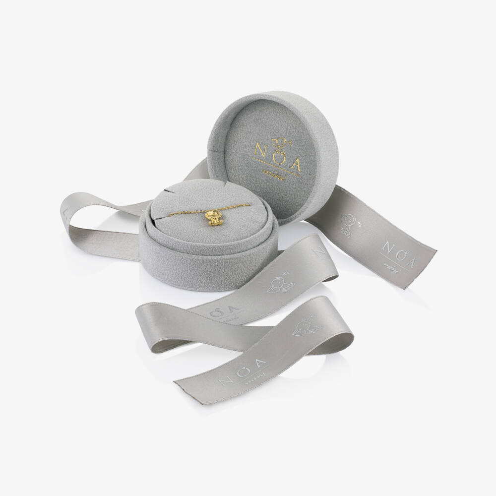 NOA Mini-18kt Yellow Gold & Diamond Lion Bracelet | Childrensalon