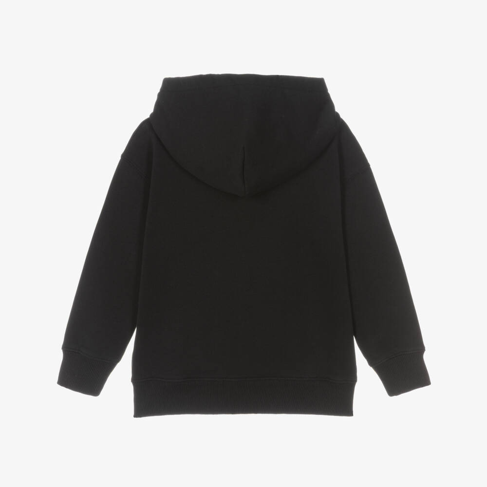 Off-White-Boys Black Mirror Bookish Logo Hoodie | Childrensalon