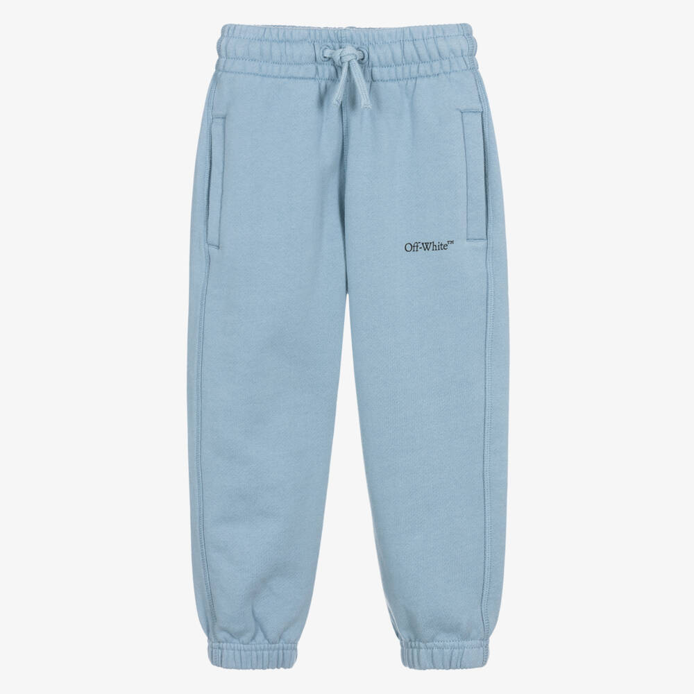 Off-White-بنطلون رياضي قطن لون أزرق فاتح للأولاد | Childrensalon