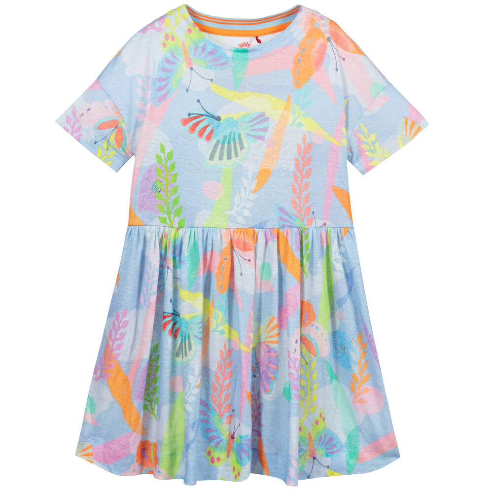 Butterfly Linen Dress