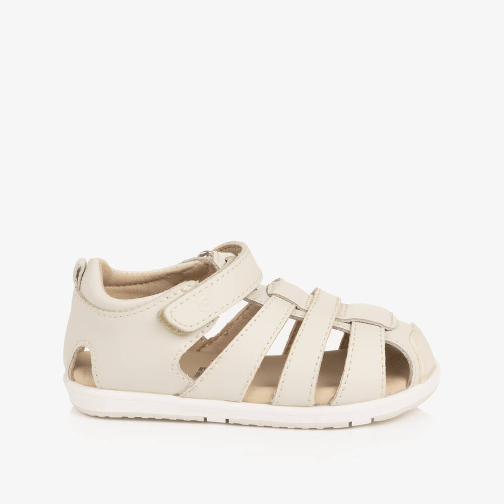 Old Soles-Beige Leather First Walker Sandals | Childrensalon