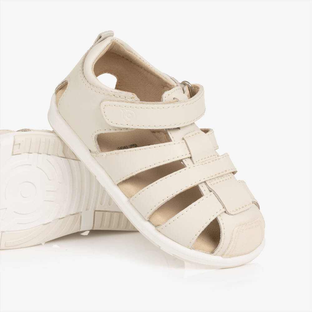 Old Soles-Beige Leather First Walker Sandals | Childrensalon