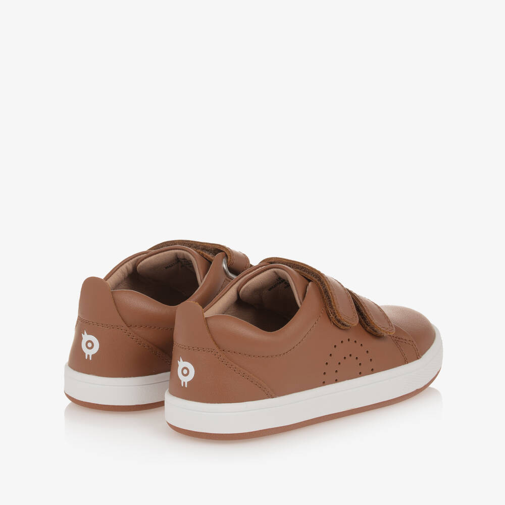 Old Soles-Boys Brown Leather Trainers | Childrensalon