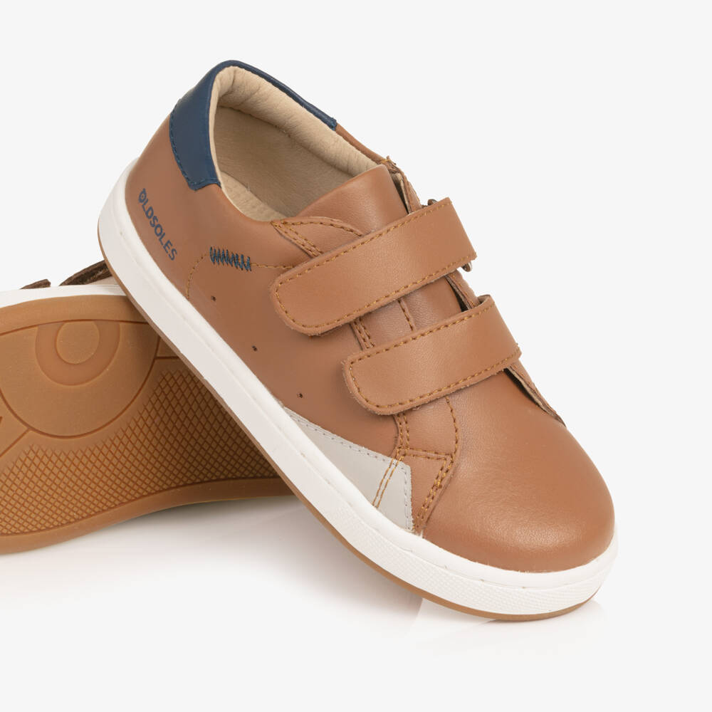 Old Soles-حذاء رياضي جلد لون بني فاتح للأولاد | Childrensalon