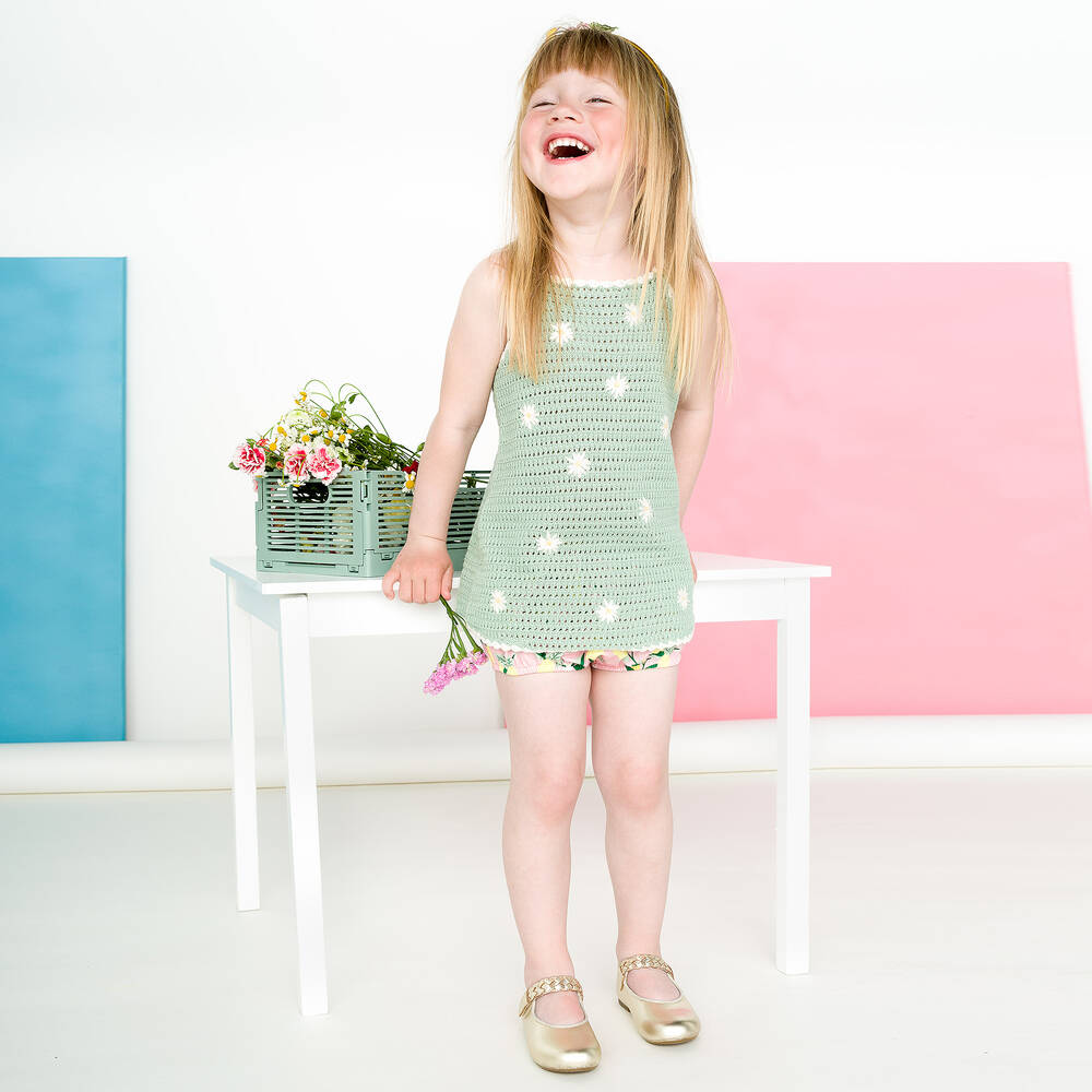 Old Soles-حذاء جلد لون ذهبي للبنات | Childrensalon