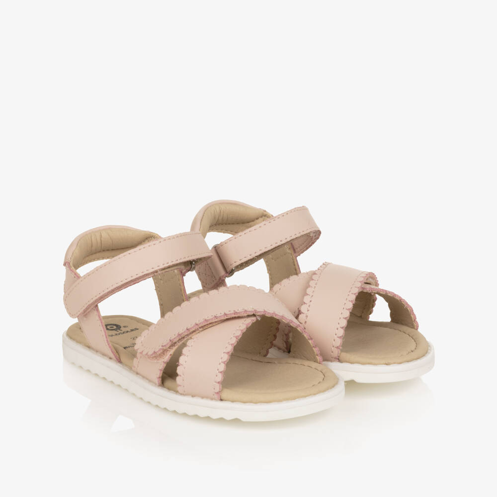 Old Soles-Girls Pale Pink Leather Sandals | Childrensalon