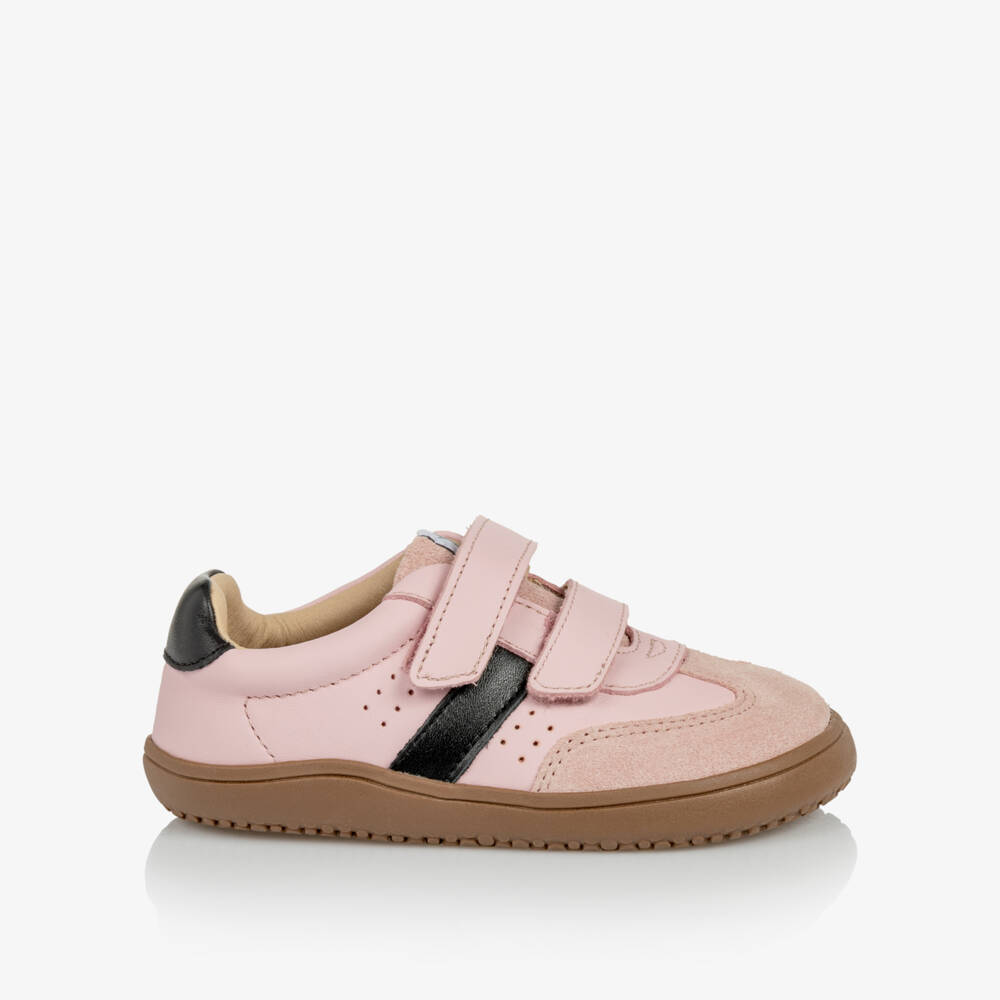 Old Soles-Girls Pink Leather Barewalk Trainers | Childrensalon
