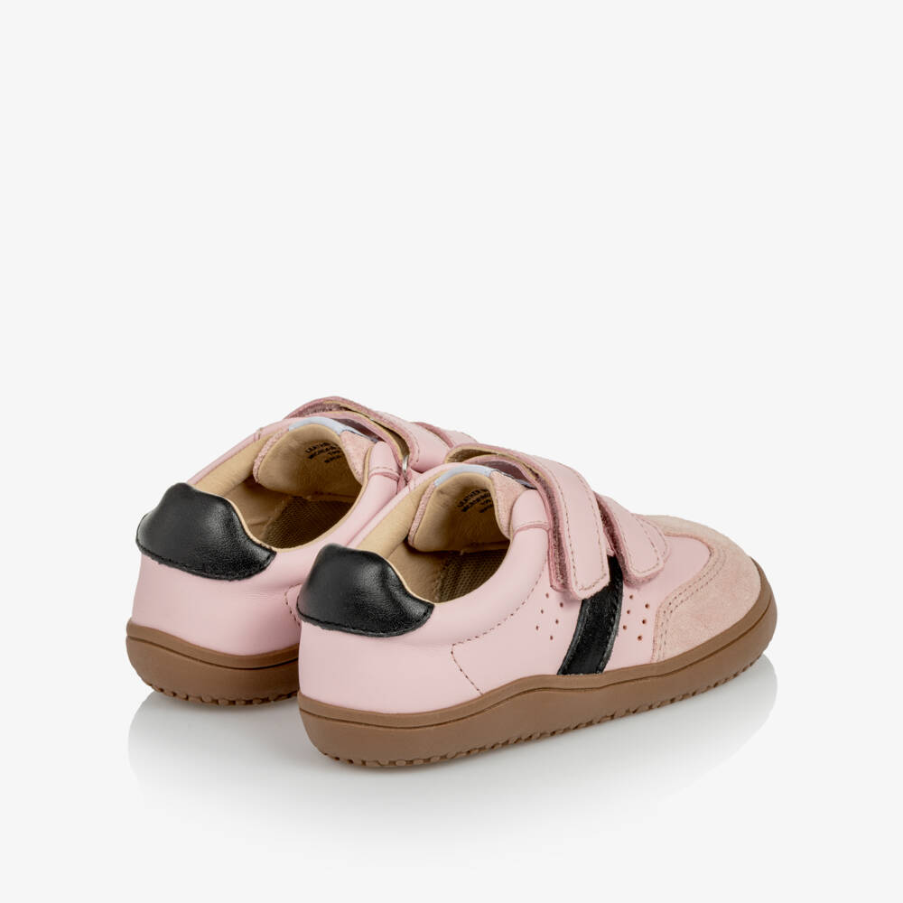 Old Soles-Girls Pink Leather Barewalk Trainers | Childrensalon