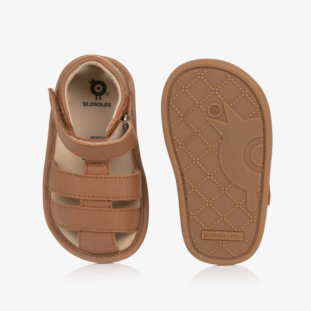 Old Soles-صندل لمرحلة قبل المشي جلد لون بني فاتح | Childrensalon